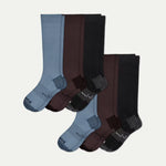 Men's Medical Grade Compression Knee High Sock 6-Pack (20-30mmHg) - US 7414