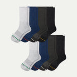 Men's Merino Wool Blend Wide Calf Sock 8-Pack - US 4174