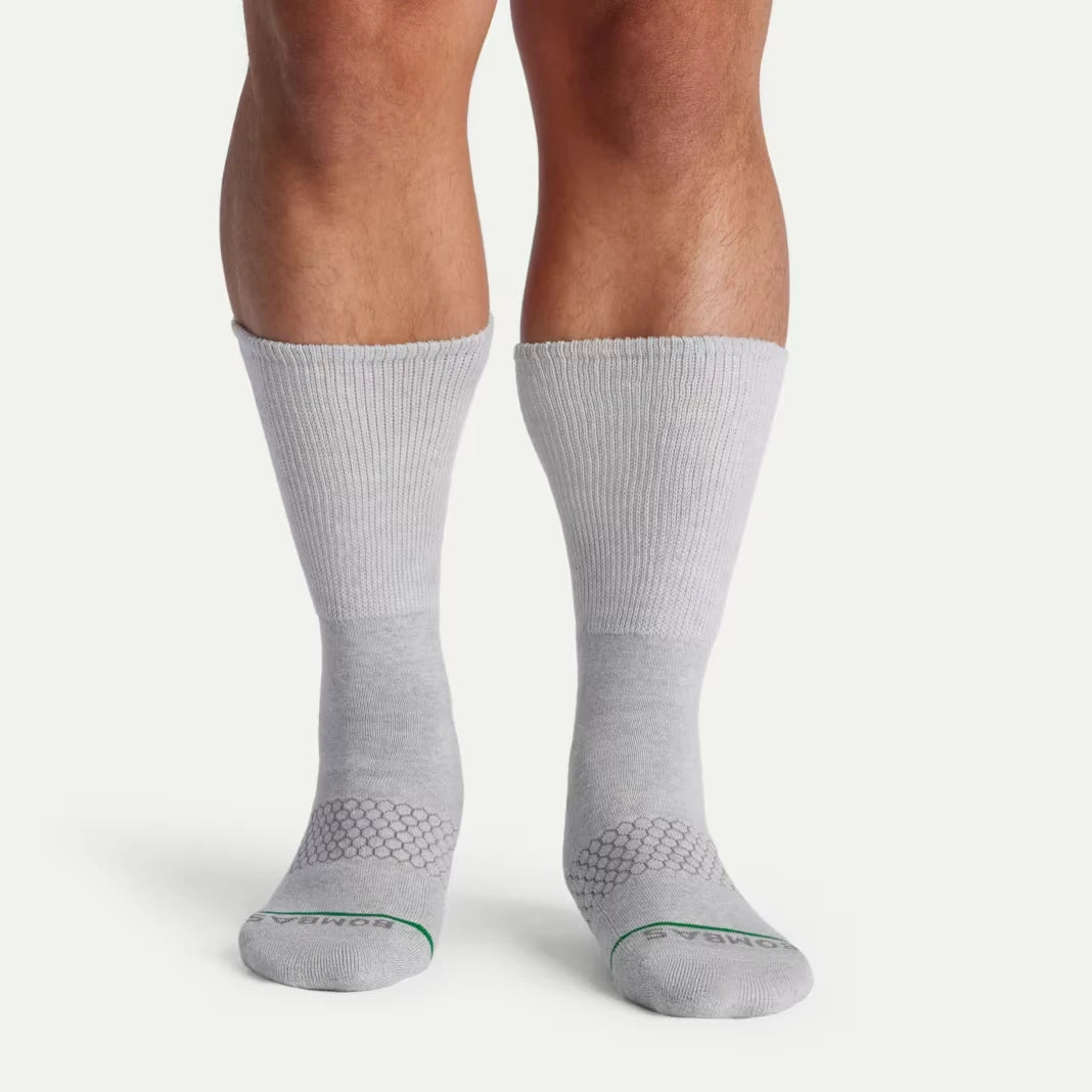 Men's Merino Wool Blend Wide Calf Sock 4-Pack - US 5140