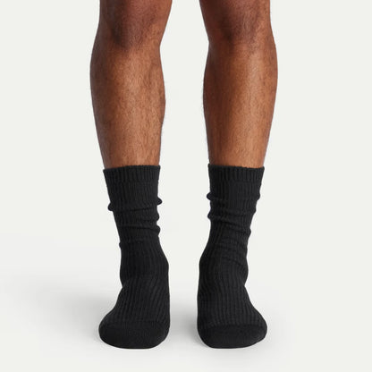 Men's Merino Cashmere Blend Fine Rib Calf Sock 3-Pack - US 9013