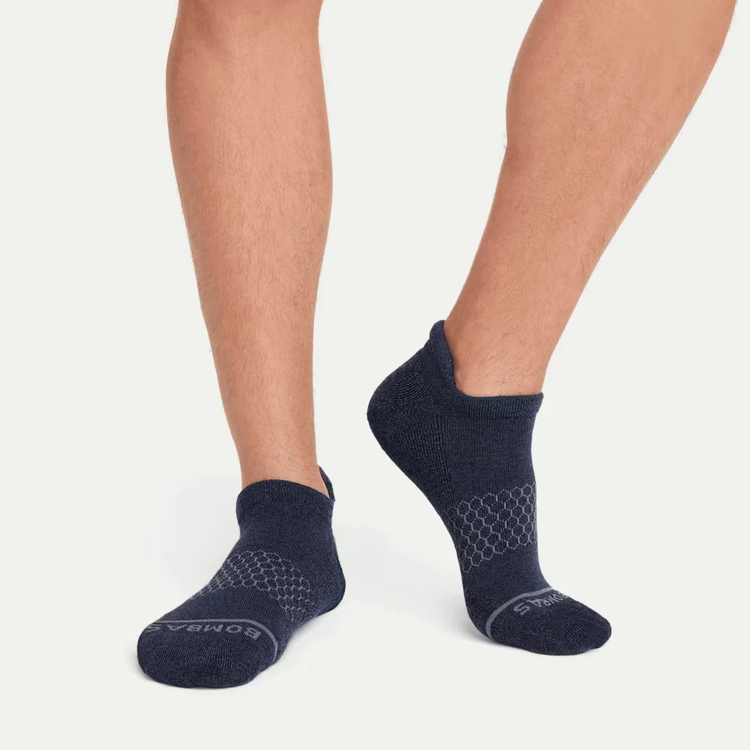 Men's Merino Wool Blend Ankle Sock 8-Pack - US 8496