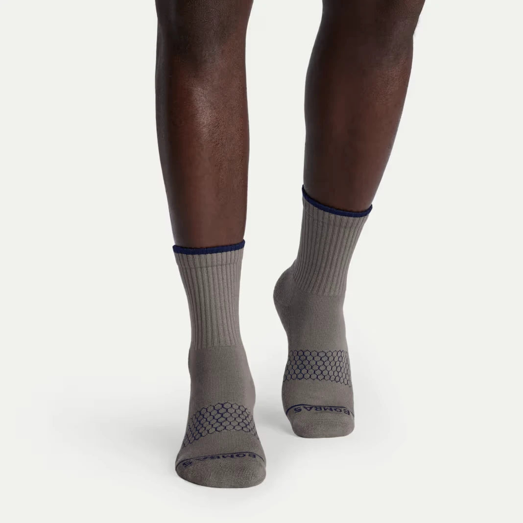 Men's Merino Wool Blend Half Calf Sock 8-Pack - US 0578
