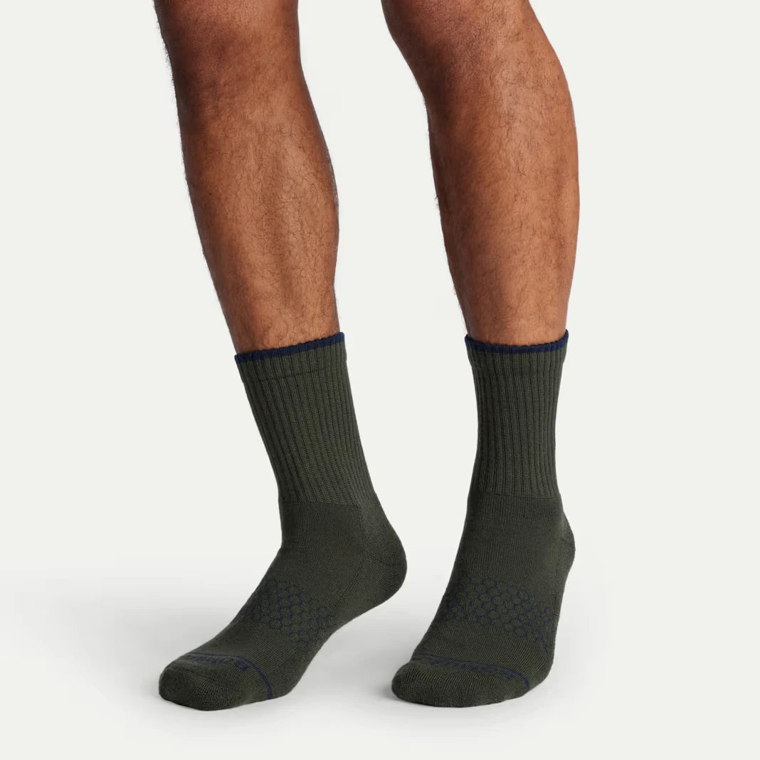 Men's Merino Wool Blend Half Calf Sock 8-Pack - US 0578