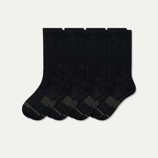 Men's Merino Wool Blend Modern Rib Calf Sock 4-Pack - US 1465