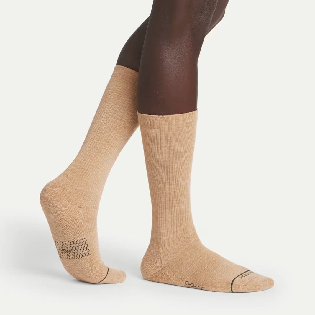 Men's Merino Wool Blend Modern Rib Calf Sock 8-Pack - US 8436