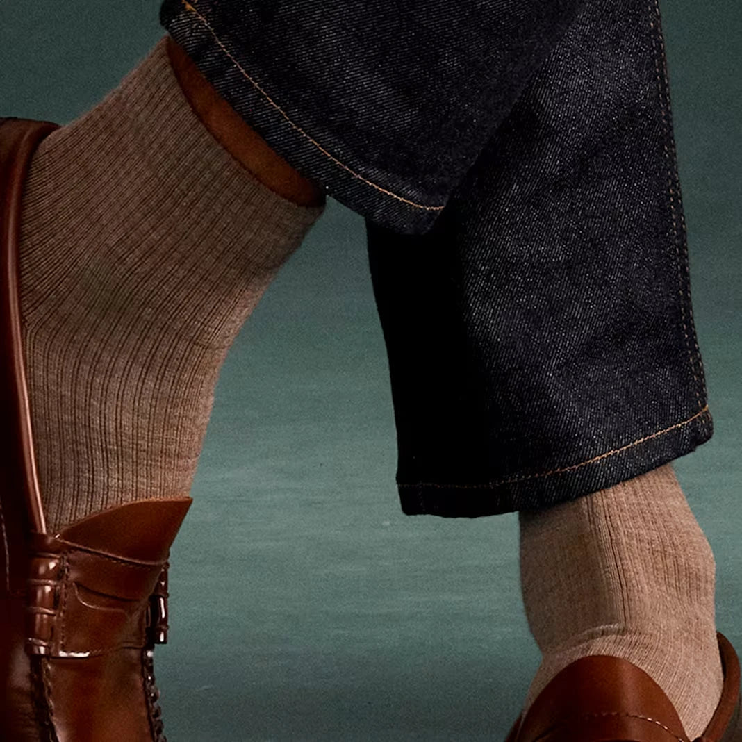 Men's Merino Wool Blend Modern Rib Quarter Sock 4-Pack - US 7769