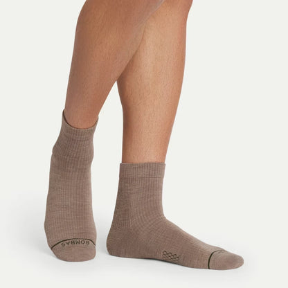 Men's Merino Wool Blend Modern Rib Quarter Sock 4-Pack - US 7769