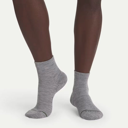 Men's Merino Wool Blend Modern Rib Quarter Sock 4-Pack - US 7769