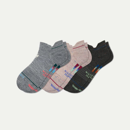 Men's Merino Wool Blend Run Ankle Sock 3-Pack - US 5199