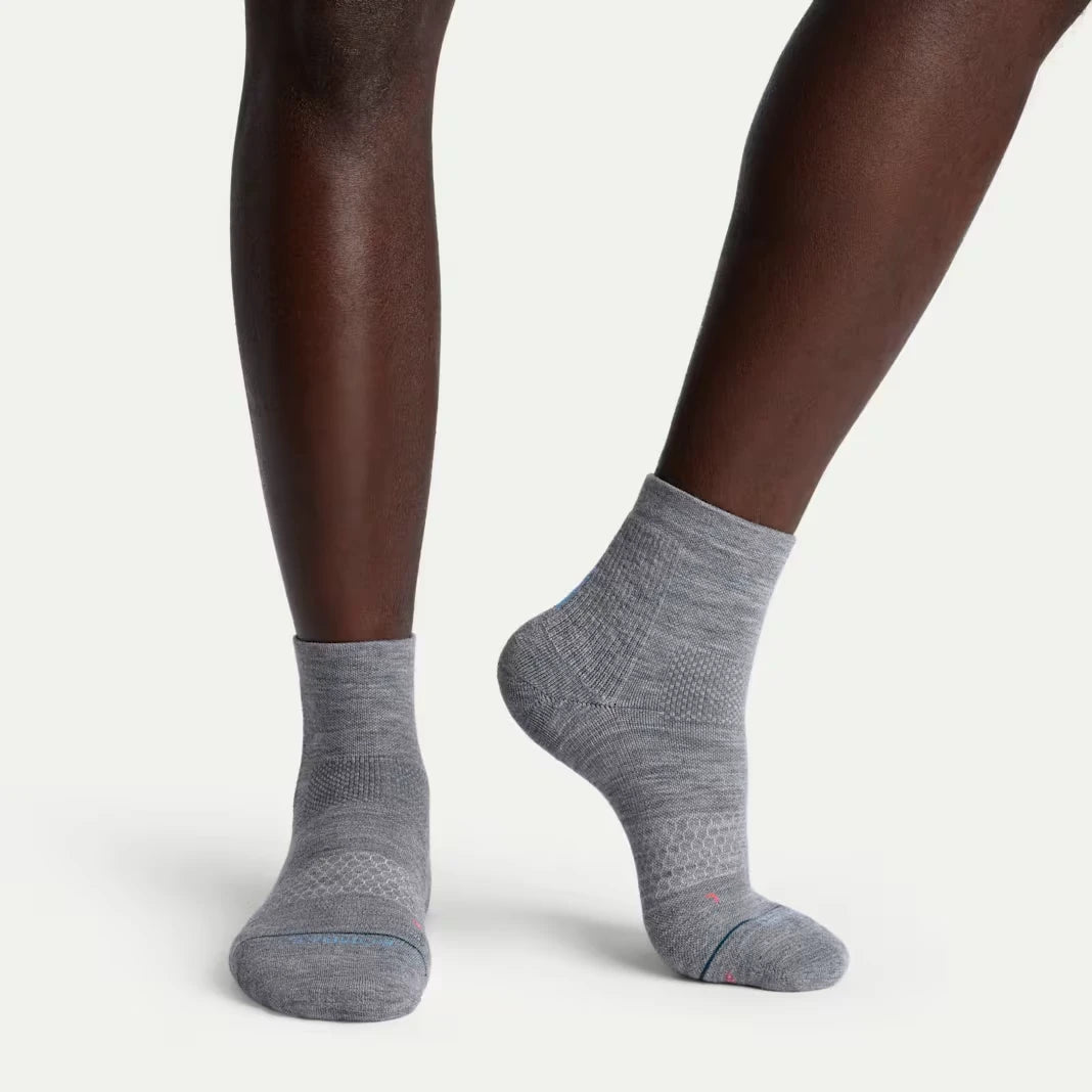 Men's Merino Wool Blend Run Quarter Sock 3-Pack - US 1319
