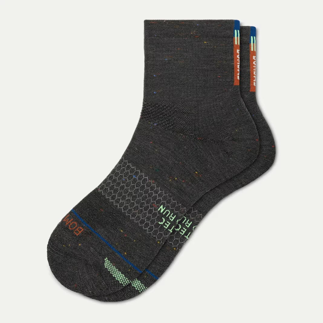 Women's Merino Wool Blend Run Quarter Socks - US 7408