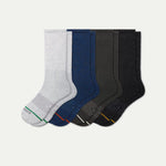 Men's Merino Wool Blend Wide Calf Sock 4-Pack - US 5140