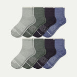 Men's Merino Wool Blend Quarter Sock 8-Pack - US 8985