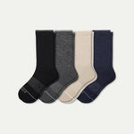 Men's Merino Wool Blend Calf Sock 4-Pack - US 8389