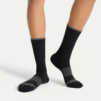 Men's Merino Wool Blend Calf Sock 4-Pack - US 8389