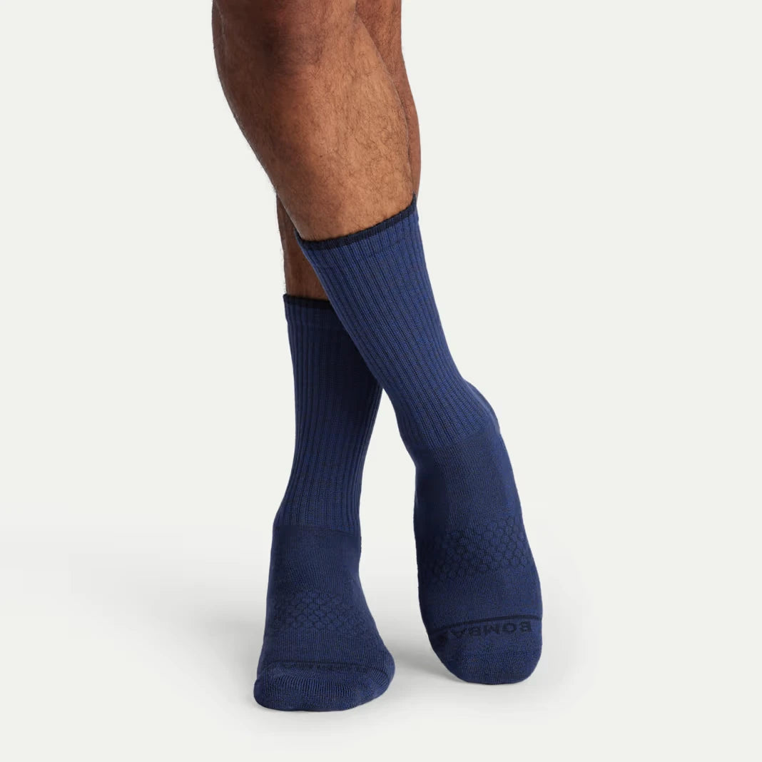 Men's Merino Wool Blend Calf Sock 8-Pack - US 1120