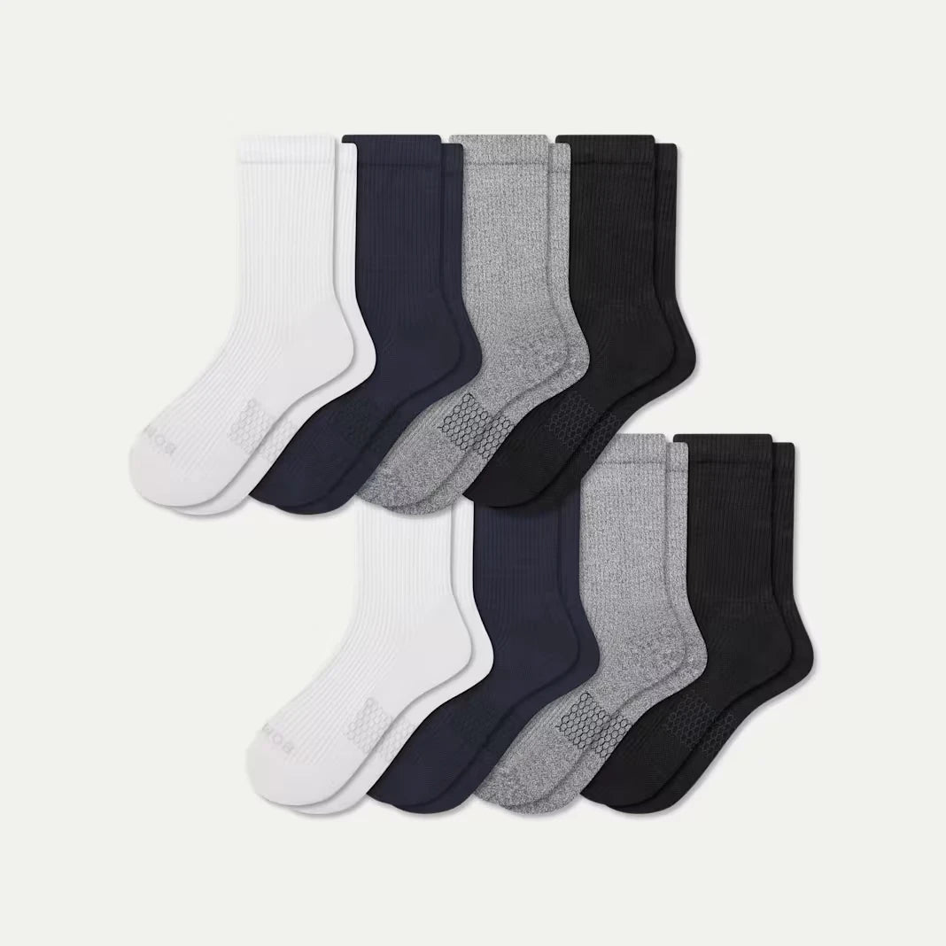 Men's Modern Rib Half Calf Sock 8-Pack - US 9365
