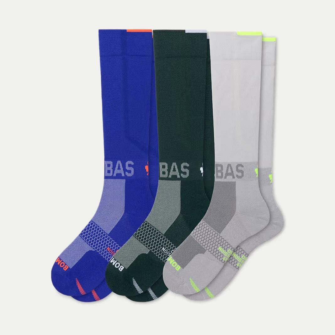 Men's Sport Compression Knee High Sock 3-Pack (20-30mmHg) - US 6176