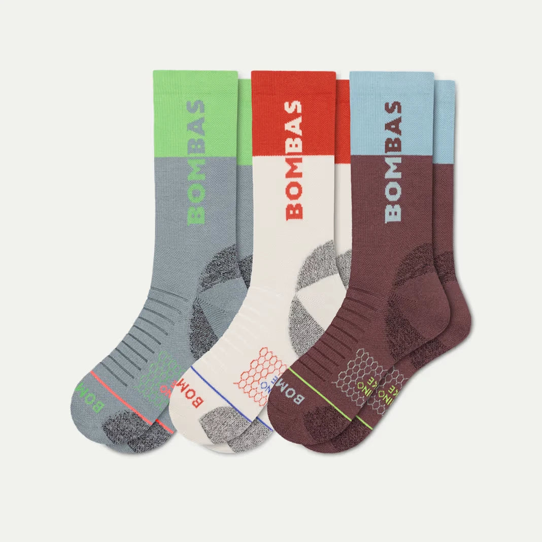 Women's Merino Wool Blend Hiking Calf Sock 3-Pack - US 0020