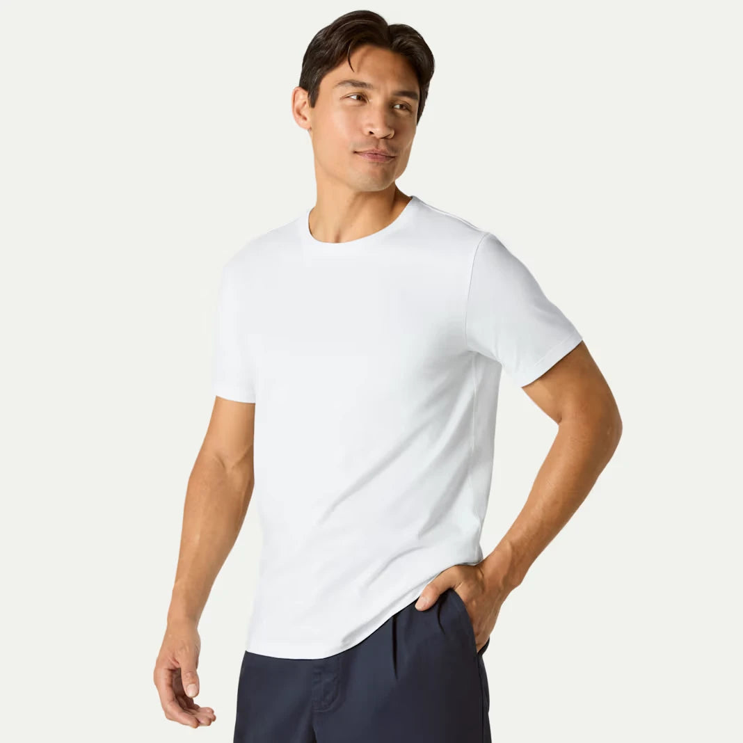 Men's Pima Cotton Slim Crew Neck T-Shirt 3-Pack - US 6823