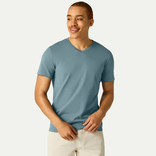 Men's Pima Cotton V-Neck T-Shirt 3-Pack - US 7808