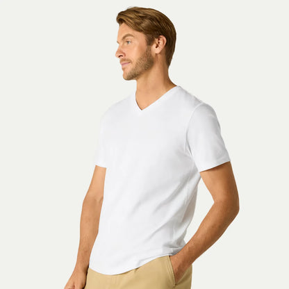 Men's Pima Cotton V-Neck T-Shirt 3-Pack - US 7808