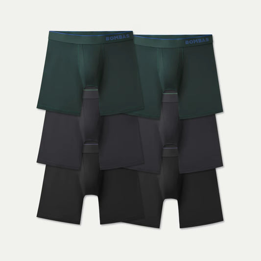 Men's Sport Flyless Boxer Brief 8" 6-Pack - US 3035