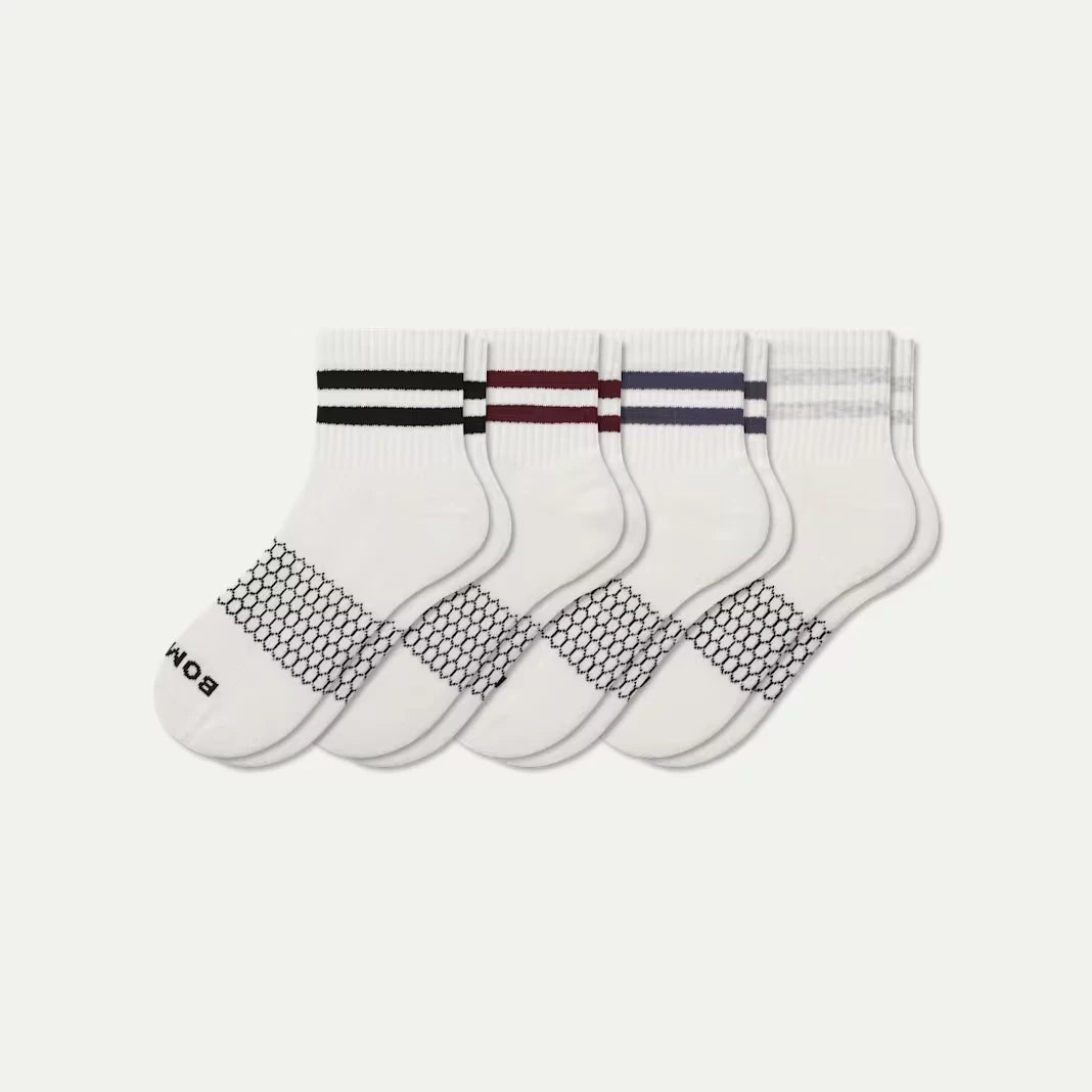 Men's Vintage Stripes Quarter Sock 4-Pack - US 1170