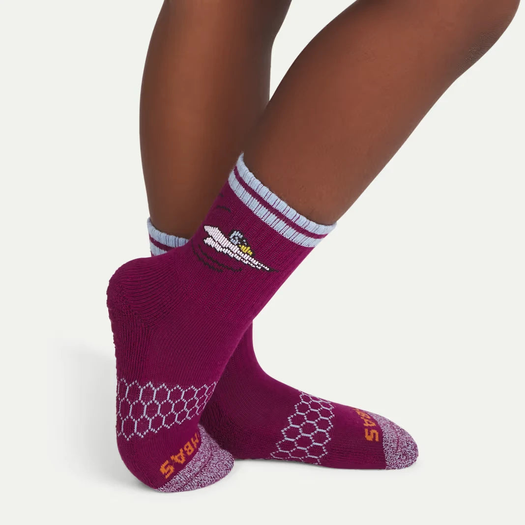 Peanuts x Bombas: Junior Gripper Calf Sock 4-Pack Gift Box - US 6395