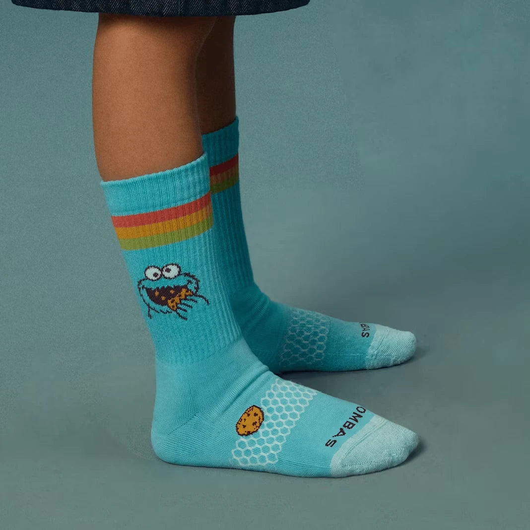 Sesame Street | Bombas Youth Calf Sock 4-Pack Gift Box - US 7149