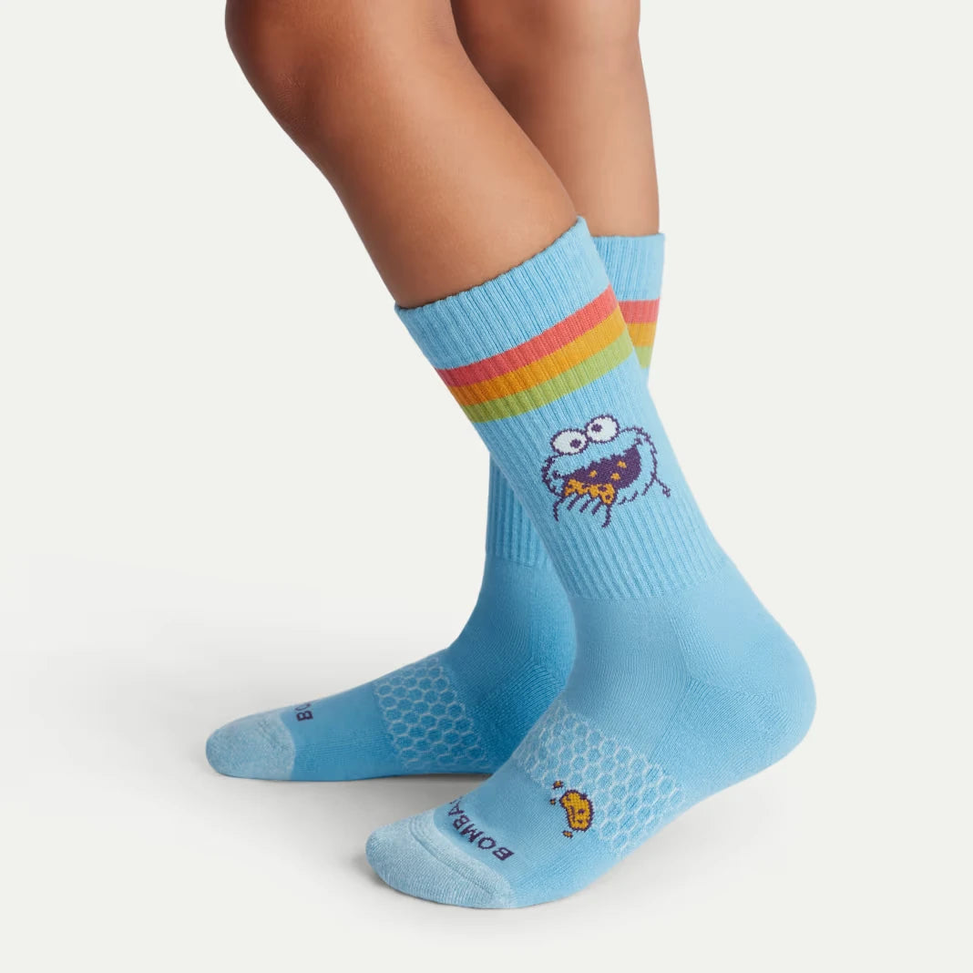 Sesame Street | Bombas Youth Calf Sock 4-Pack Gift Box - US 7149