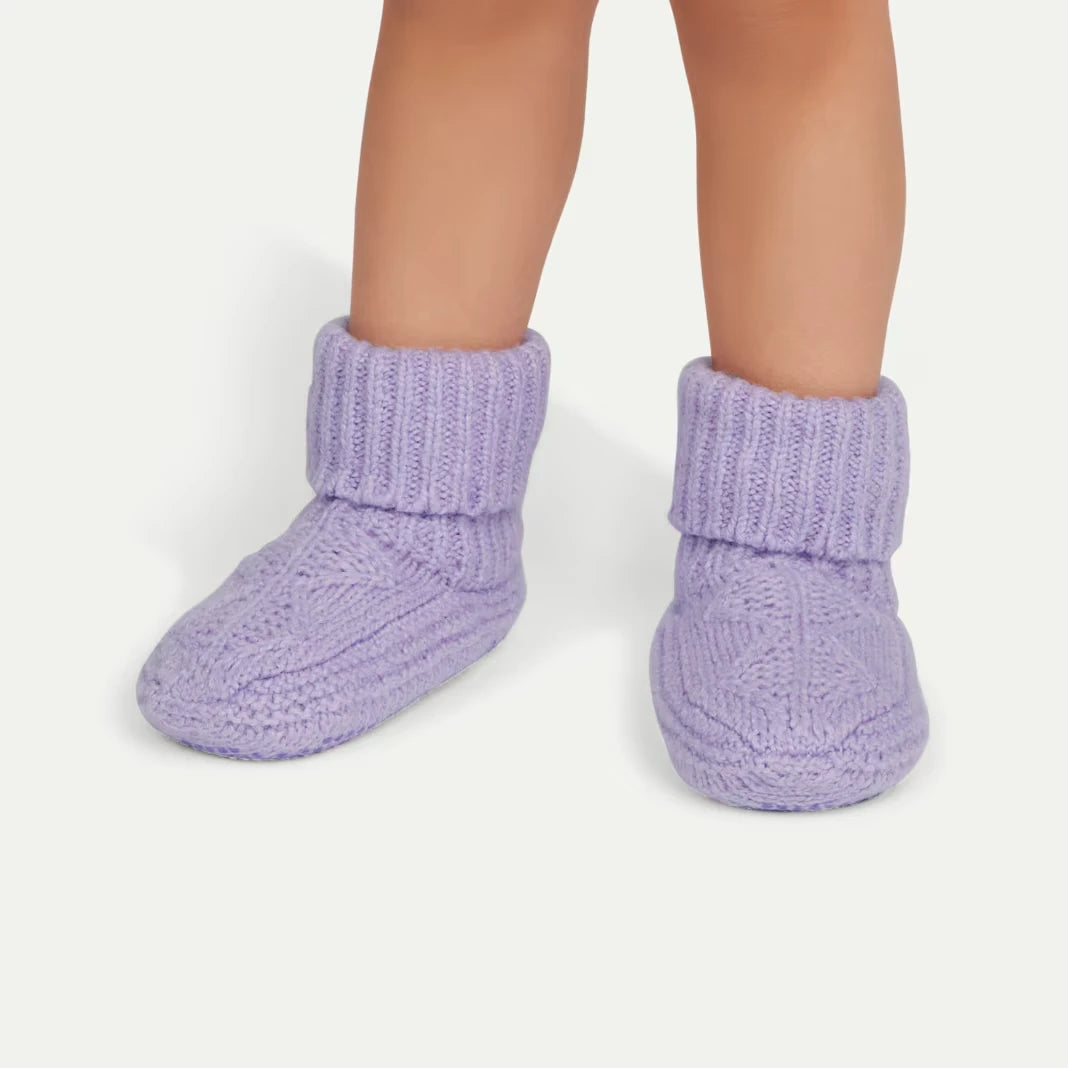 Toddler Gripper Slipper Bootie - Sherpa-Lined - US 6525