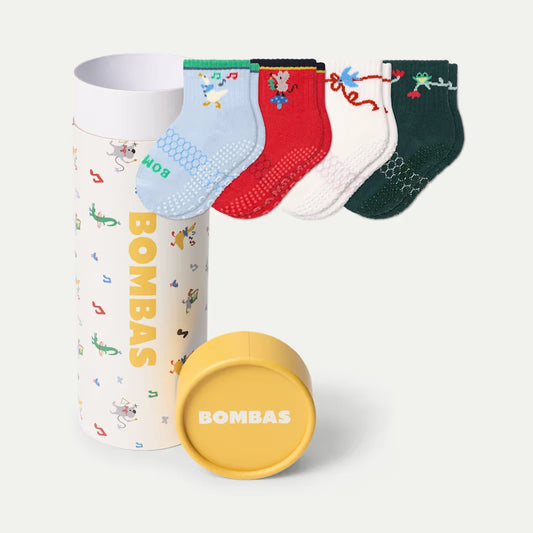Toddler Holiday Calf Sock 4-Pack Gift Box - US 9161