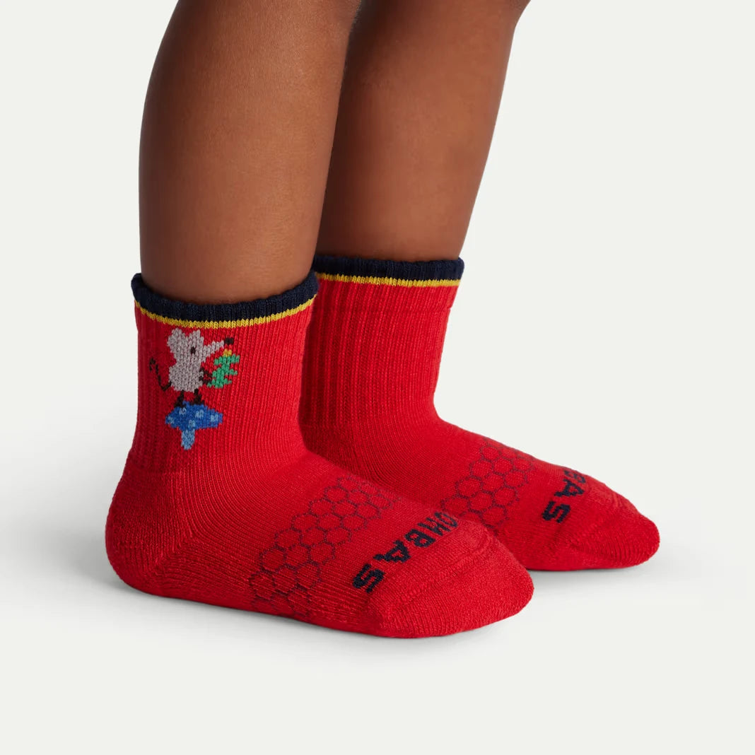 Toddler Holiday Calf Sock 4-Pack Gift Box - US 9161