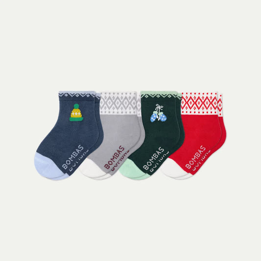 Toddler Lightweight Calf Sock 4-Pack - US 4331