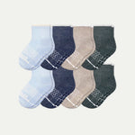Toddler Merino Wool Blend Gripper Calf Sock 8-Pack - US 6131