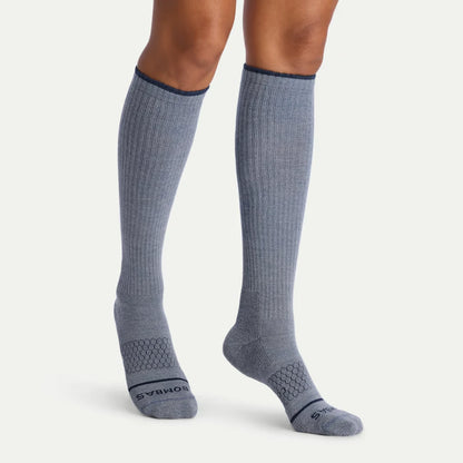 Women's Merino Wool Blend Everyday Compression Knee High Sock 3-Pack (15-20mmHg) - US 5800