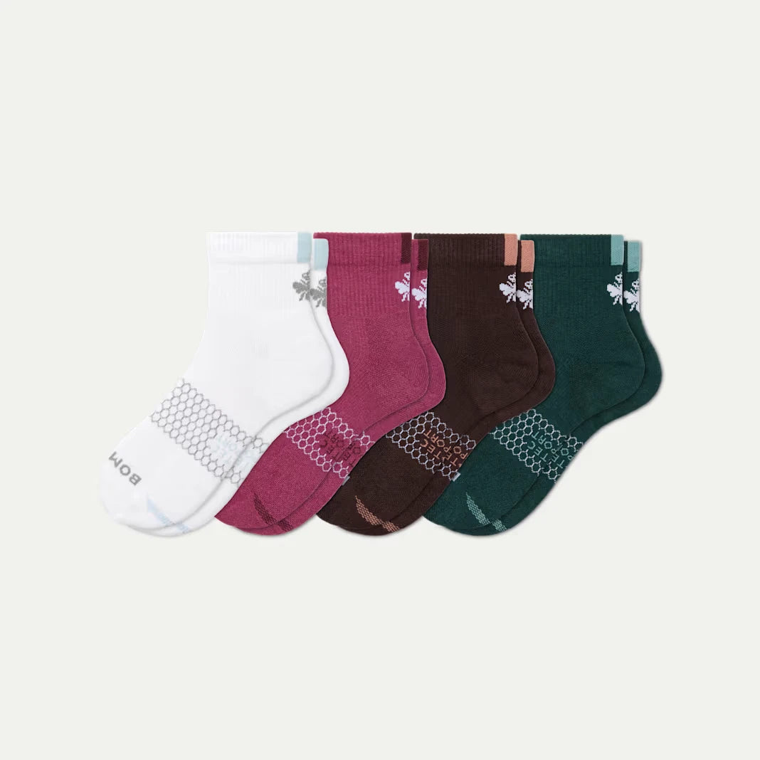 Women's All Sport Quarter Sock 4-Pack - US 6156