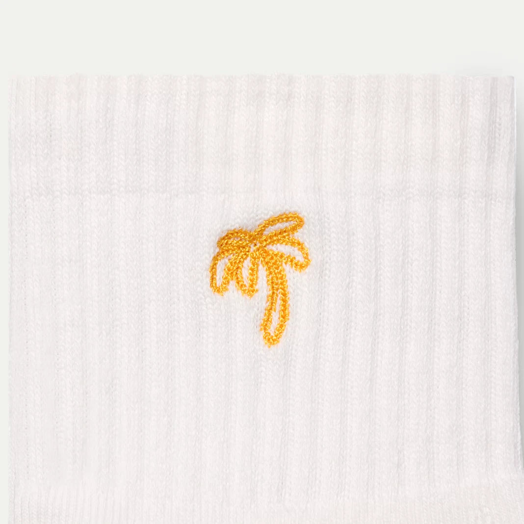 Women's Beach Day Embroidered Quarter Socks - US 4731