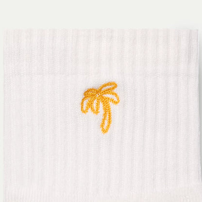 Women's Beach Day Embroidered Quarter Socks - US 4731