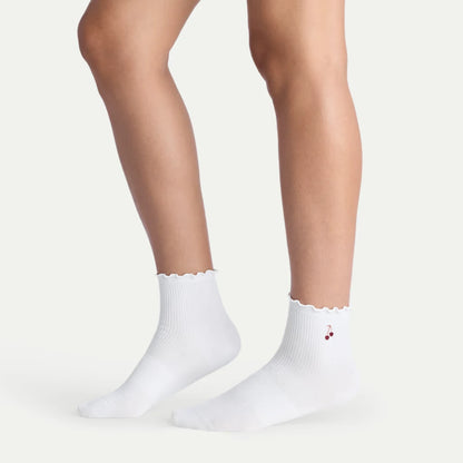 Women's Ruffle Rib Quarter Sock 8-Pack - US 2410