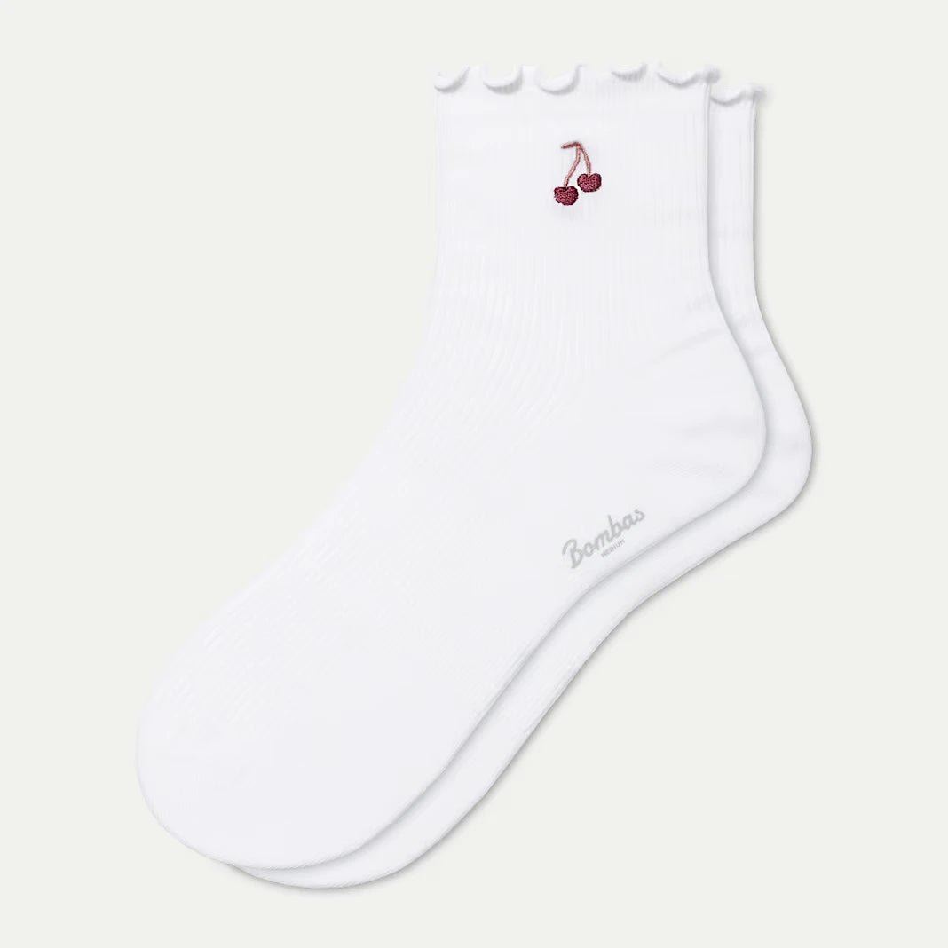 Women's Ruffle Rib Quarter Socks - US 2641