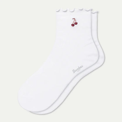Women's Ruffle Rib Quarter Socks - US 2641