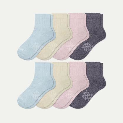 Women's Modern Rib Quarter Sock 8-Pack - US 3534