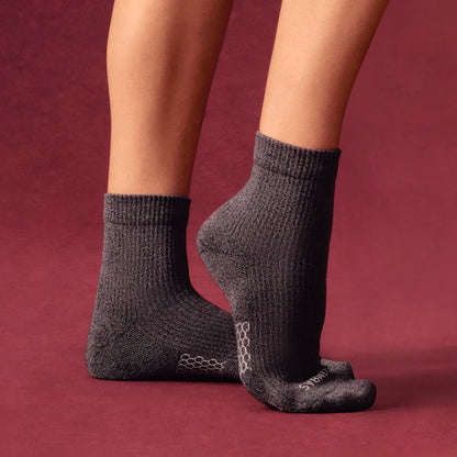 Women's Modern Rib Quarter Sock 4-Pack - US 8009