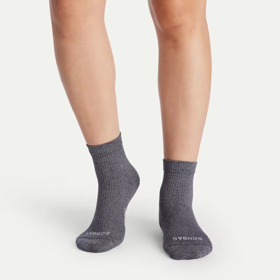 Women's Modern Rib Quarter Sock 4-Pack - US 8009