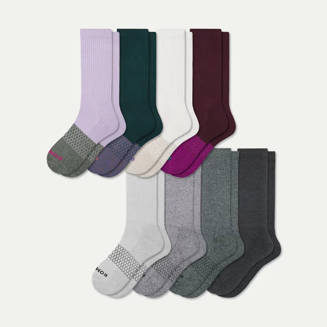 Women's Marl Calf Sock 8-Pack - US 6761