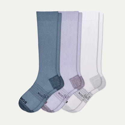 Women's Medical Grade Compression Knee High Sock 3-Pack (20-30mmHg) - US 4122