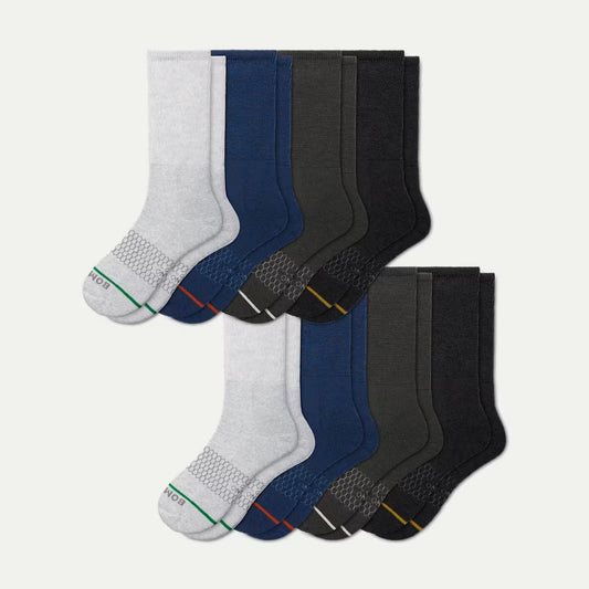 Women's Merino Wool Blend Wide Calf Sock 8-Pack - US 4885