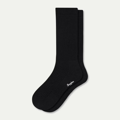 Women's Merino Cashmere Blend Fine Rib Calf Socks - US 0591